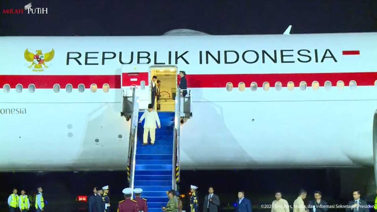 Prabowo Tiba di Tanah Air Usai KTT APEC 2025 di Korsel