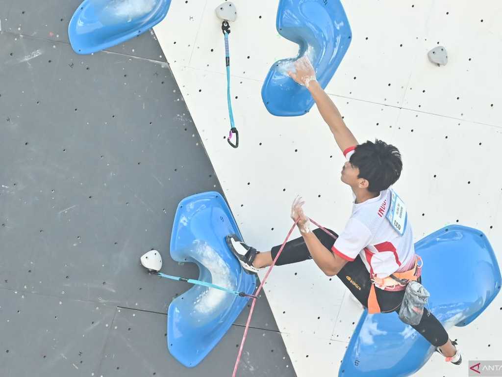 Putra Tri Ramadani Ukir Sejarah! Tembus Final Piala Dunia Panjat Tebing di Slovenia