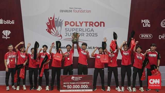 PB Djarum juara Polytron Superliga Junior U-15 putra