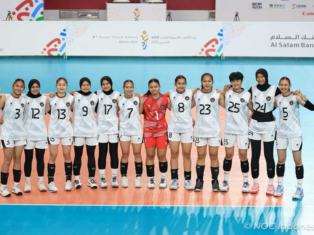 Asian Youth Games: Timnas Voli Putri Indonesia Raih Kemenangan WO atas Kazakhstan