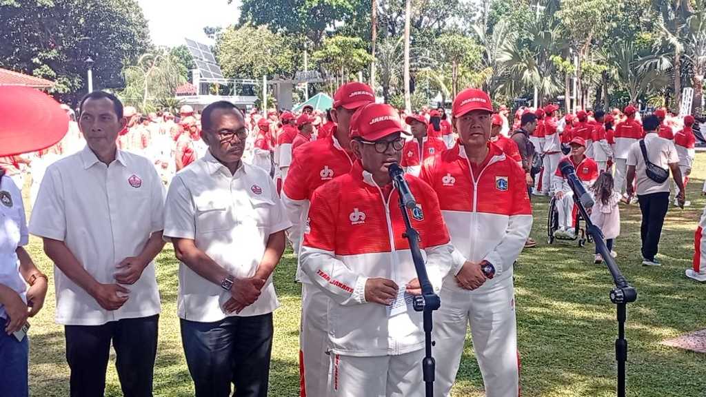 Gubernur DKI Lepas Kontingen POPNAS, Targetkan Juara Umum di Dua Ajang