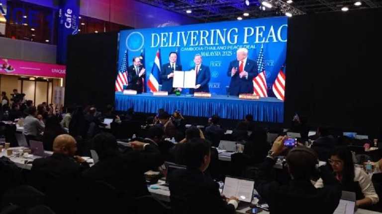 KTT ASEAN Malaysia: Ratusan Demonstran Pro-Palestina Tolak Trump, Sebut Fasilitator Genosida