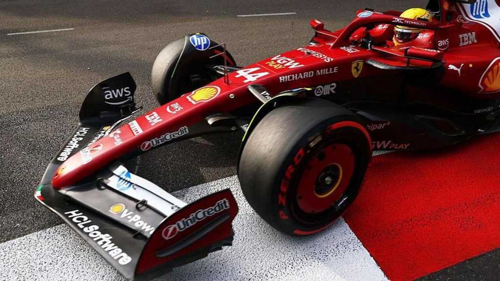 Lewis Hamilton pimpin Ferrari satu-dua, Lando Norris tabrakan di latihan GP Azerbaijan