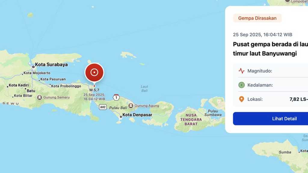 Gempa M5,3 guncang Jawa Timur dan Bali