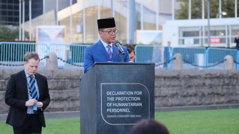 Menlu Sugiono serukan akuntabilitas atas serangan personel kemanusiaan, soroti Gaza
