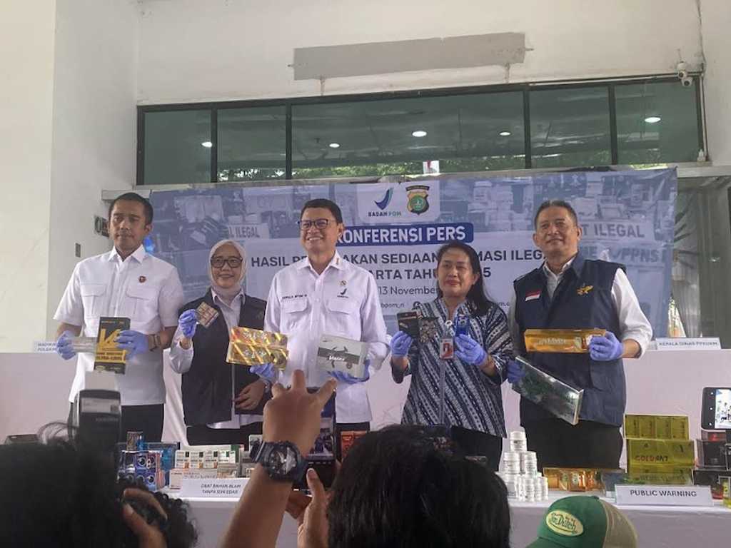 BPOM Sita Ribuan Obat Ilegal Senilai Rp2,74 Miliar di Jakarta Barat