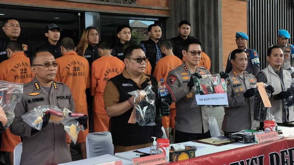 Polda Bali tetapkan 14 tersangka kericuhan unjuk rasa