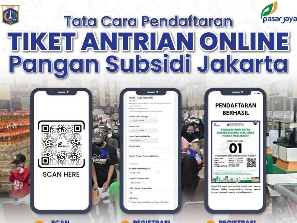 Warga Jakarta Kini Bisa Ambil Bantuan Pangan KJP Tanpa Antre, Cukup Online