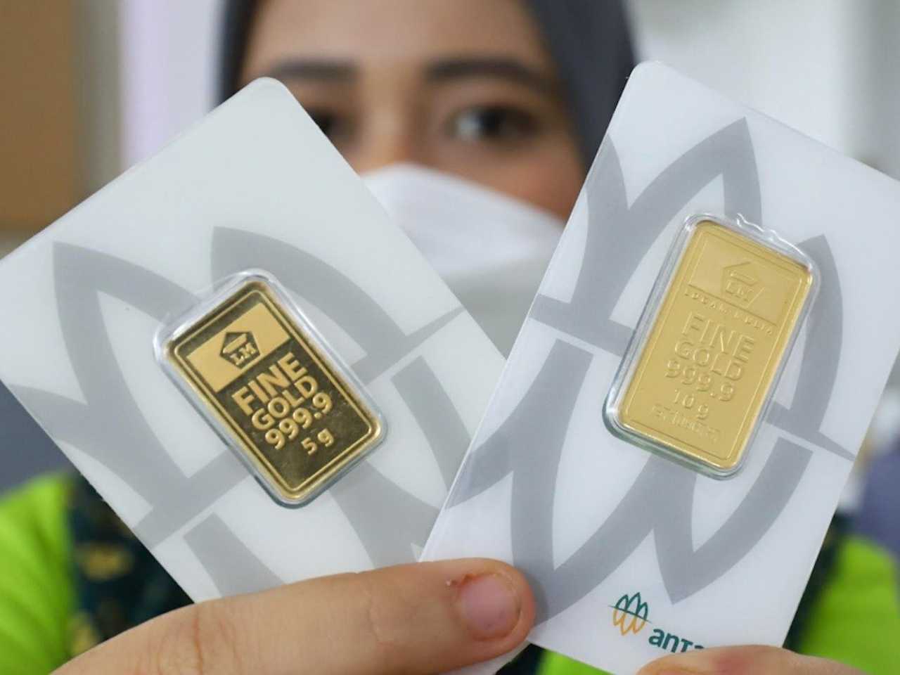 Harga Emas Antam Meroket Rp3.000, Sentuh Rp2,29 Juta per Gram