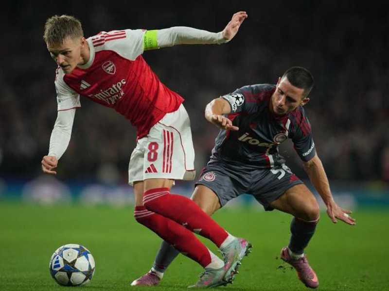 Martin Odegaard Gemilang, Arsenal Kalahkan Olympiakos 2-0 di Liga Champions