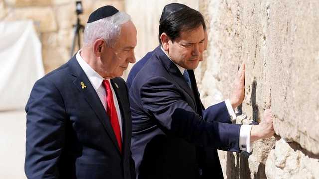 Menlu AS Marco Rubio berdoa bersama Netanyahu di Tembok Ratapan