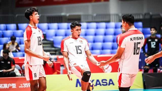 Timnas Voli Putra Indonesia U-21 Libas Puerto Rico 3-0, Melaju ke Semifinal