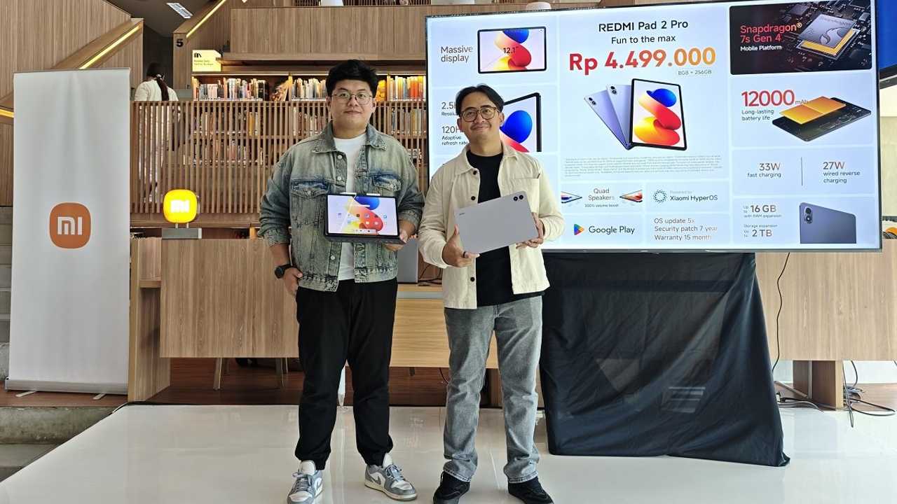 REDMI Pad 2 Pro Meluncur di Indonesia, Usung Snapdragon 7s Gen 4