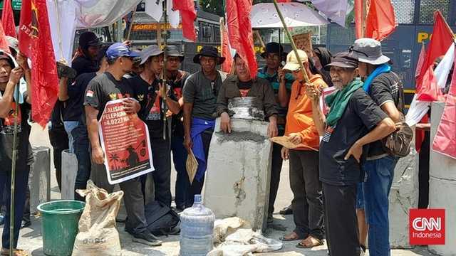 Petani cor badan di Jakarta, protes reformasi agraria mandek