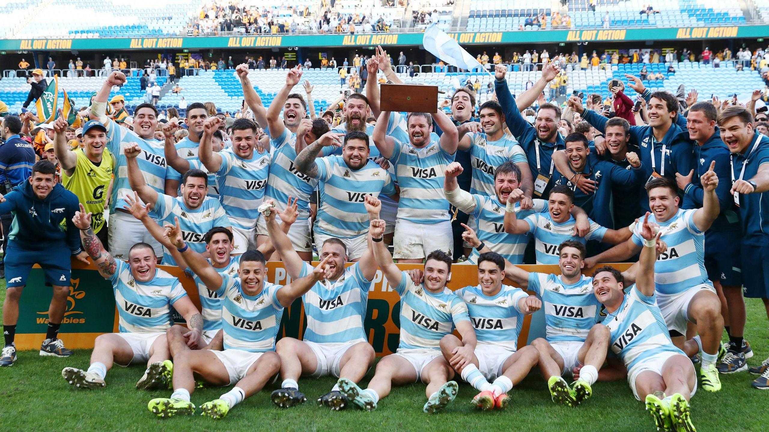 Argentina balas dendam, menang tipis 28-26 atas Australia di Rugby Championship