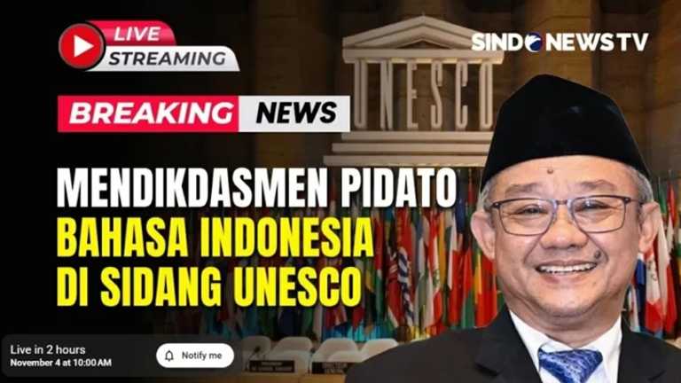 Abdul Mu'ti Cetakan Sejarah: Bahasa Indonesia Bergema di Sidang UNESCO