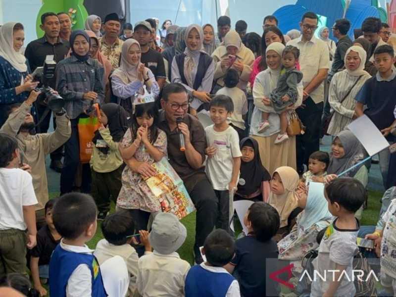 Pramono Anung: Literasi anak usia dini kunci bentuk SDM berkualitas, bukan sekadar baca tulis