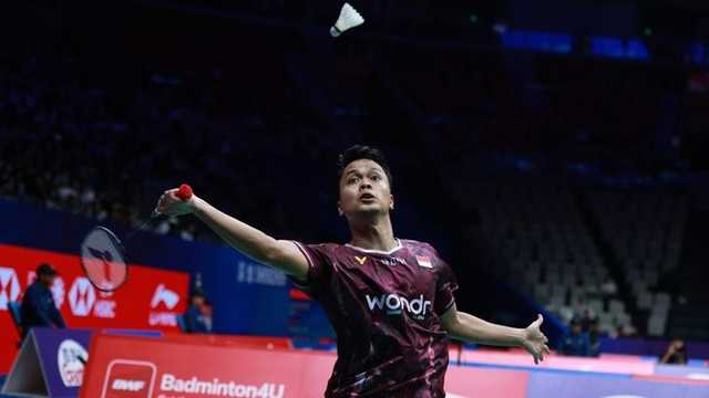 Anthony Ginting menang dua gim langsung di babak pertama Korea Open 2025