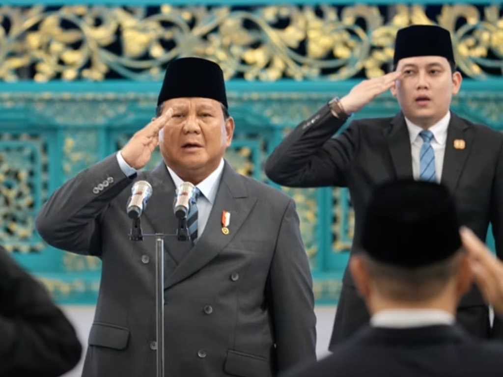 Reshuffle kabinet Prabowo: Dua kursi menteri strategis masih kosong