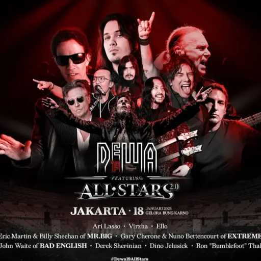 Dewa 19 All Stars 2.0 Guncang GBK, Ahmad Dhani: Konser Rock Terbesar di Indonesia!