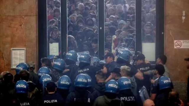Italia dilanda bentrokan saat ribuan orang protes Gaza