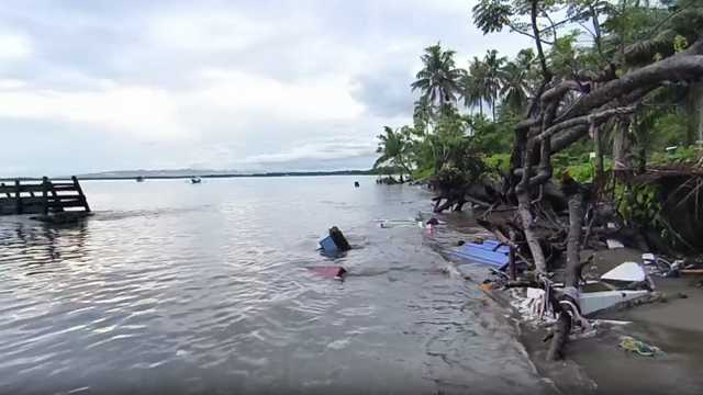 Polewali Mandar: Makam Hancur Diterjang Banjir Rob, Tulang Belulang Berserakan