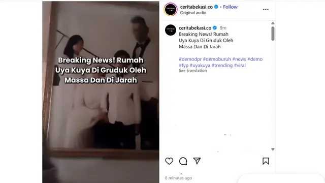 BREAKING! Rumah Uya Kuya Digeruduk Massa dan Dijarah