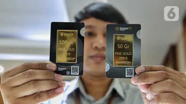 Harga Emas 24 Karat Hari Ini: Antam Anjlok, Pegadaian Tetap Stabil