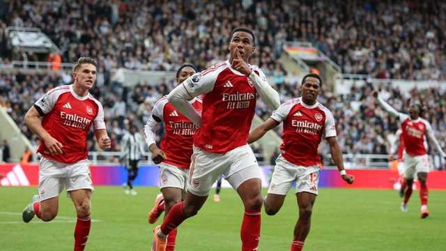 Arsenal menang dramatis atas Newcastle, gol Gabriel di injury time