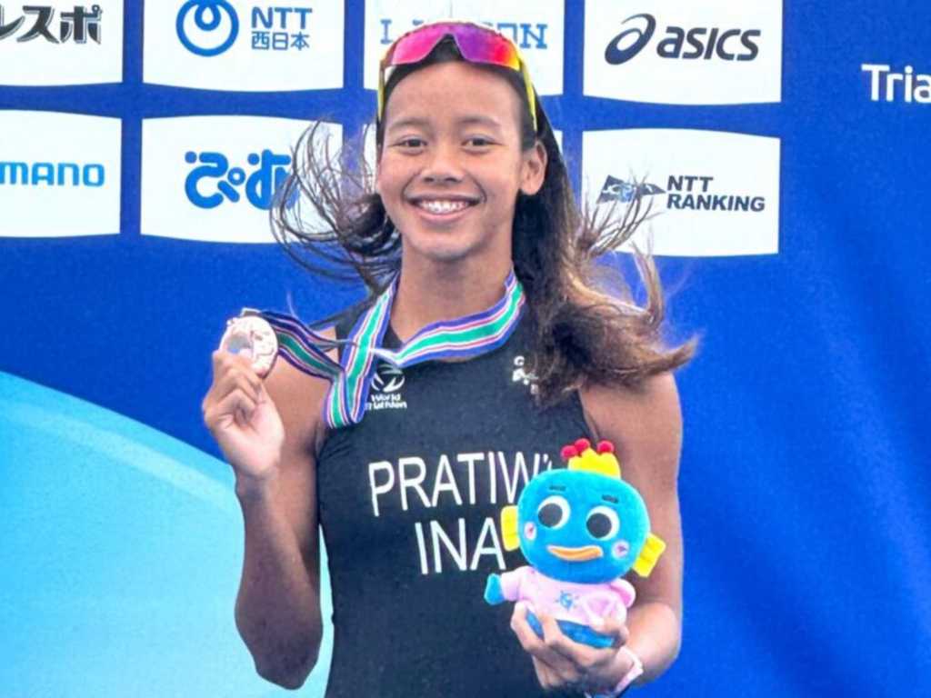 Martina Ayu Pertiwi raih perunggu di Kejuaraan Triathlon Internasional Jepang