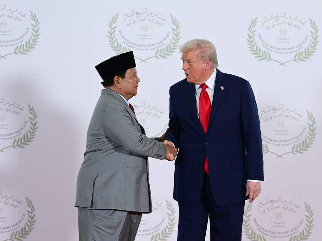 Donald Trump Sapa Prabowo "Pria Tangguh" di KTT Perdamaian Gaza