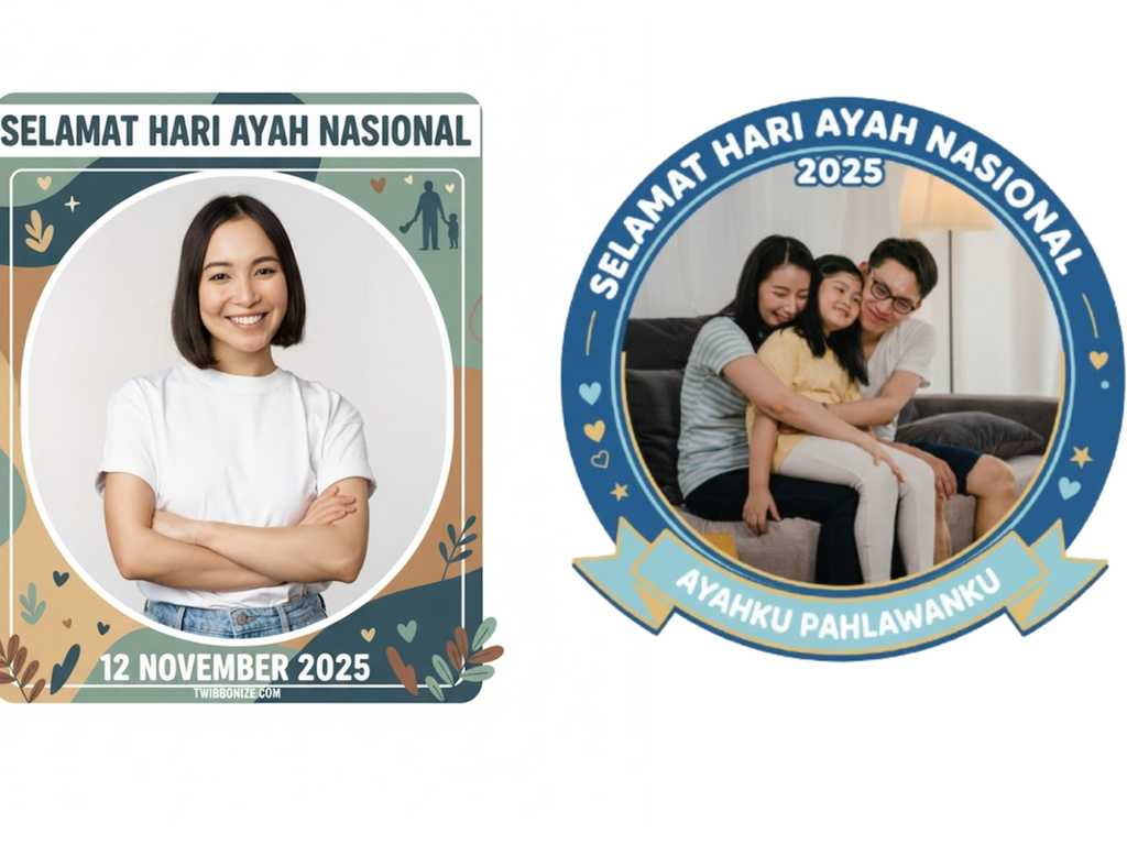 Rayakan Hari Ayah Nasional 12 November, Ungkap Cinta dengan Twibbon