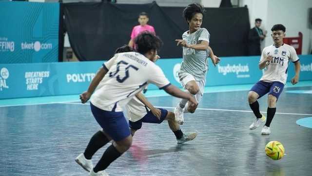 UGM Pesta Gol 10-0, Ahid Mubarak Hattrick di Campus League Futsal Yogyakarta
