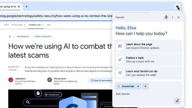 Google Rilis Gemini di Chrome untuk Semua Pengguna Desktop Gratis