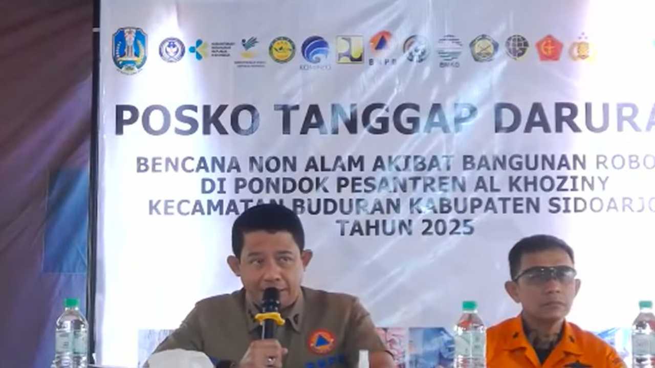 BNPB: Korban Reruntuhan Ponpes Al-Khoziny Dipastikan Bertambah, Evakuasi Makan Waktu Lama