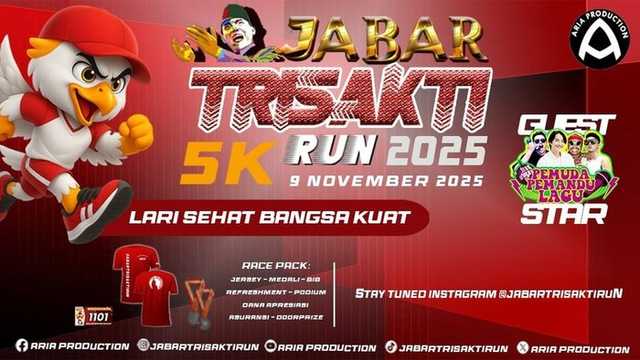 Jabar Trisakti Run 2025: Lari Sehat, Bangsa Kuat, Semangat Soekarno