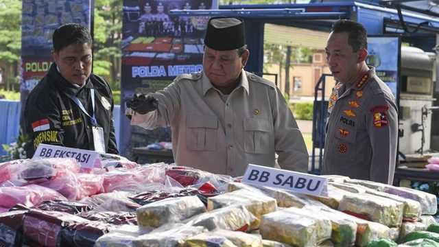 Prabowo: Kartel Narkoba Punya Kapal Selam, Polri Diminta Perketat Perbatasan
