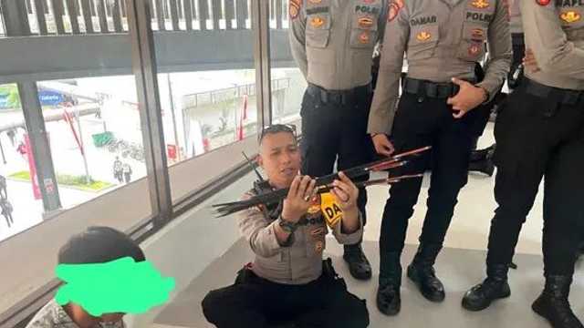Polisi Tangkap 256 Pelajar Hendak Demo DPR, Satu Bawa 9 Busur Panah