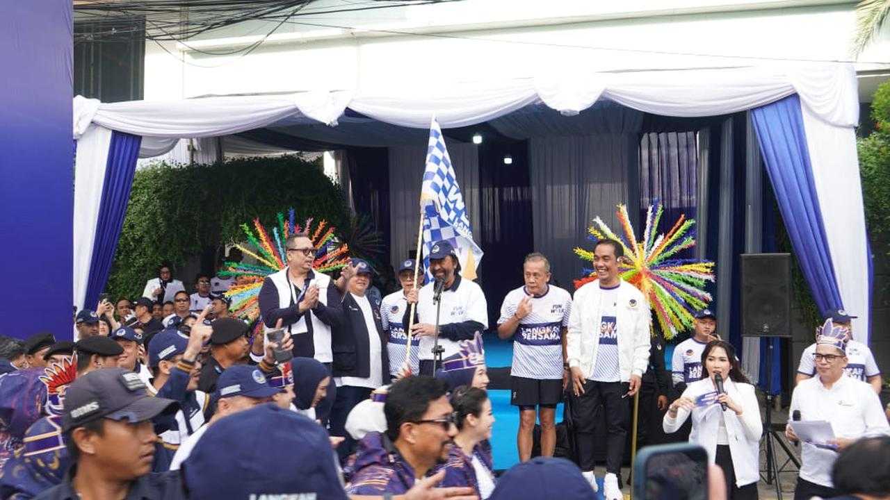 HUT ke-14 NasDem: Ribuan Kader Bersatu dalam Fun Walk di Jakarta