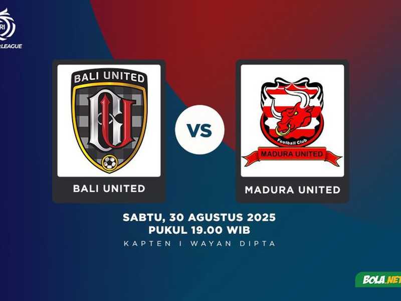 Madura United Ancam Bali United di Kandang, Laskar Sape Kerap Unggul H2H
