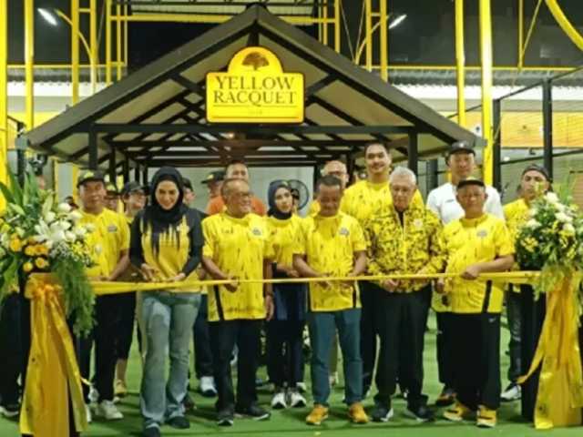 Golkar Resmikan Yellow Racquet Club, Dekati Anak Muda Lewat Olahraga