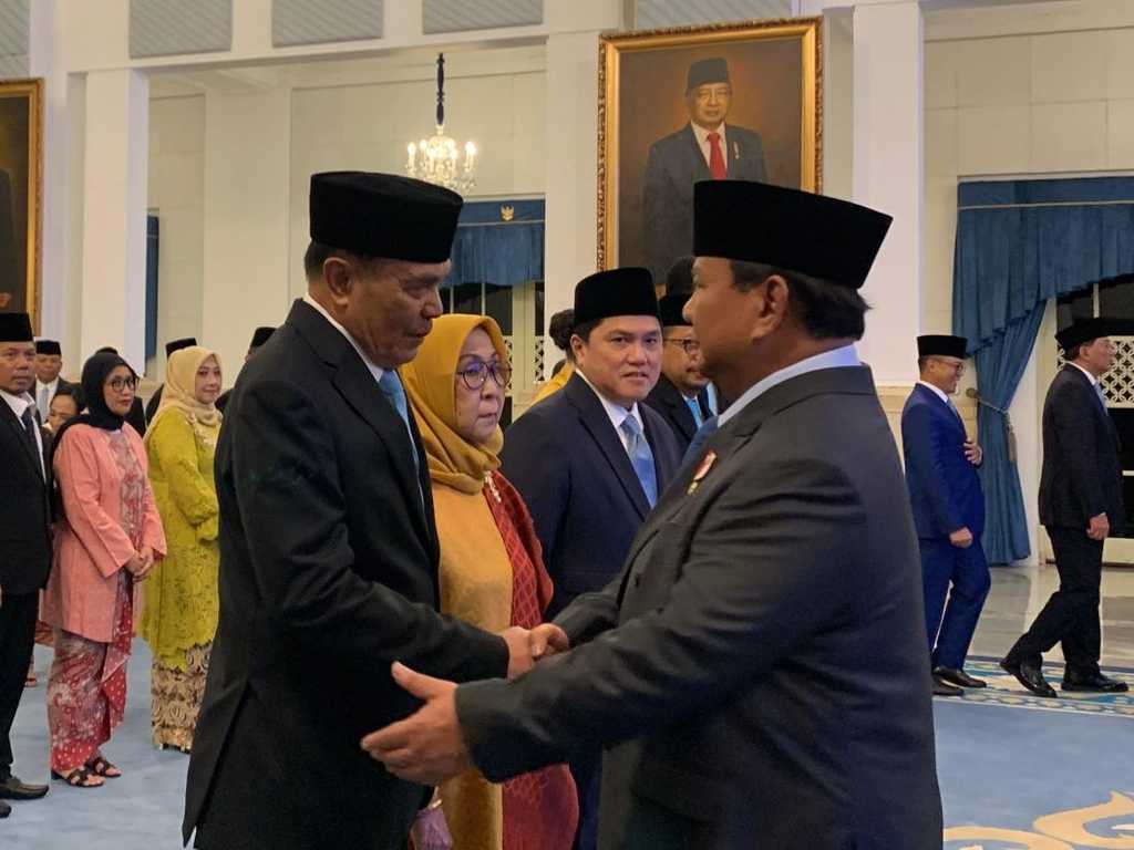Prabowo rombak kabinet, pelantikan pejabat tanpa Gibran