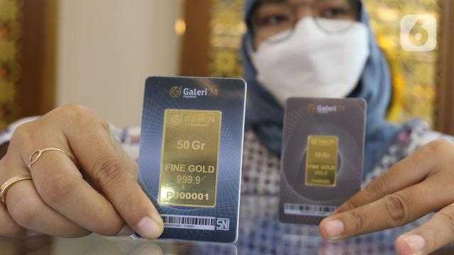 Harga Emas Pegadaian Kompak Turun, Cek Rincian UBS dan Galeri24