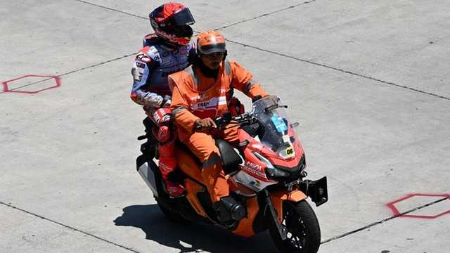 Marc Marquez belum pernah finis balapan utama di MotoGP Mandalika