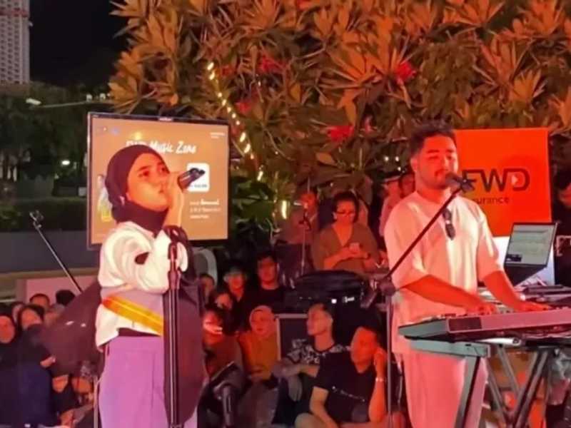 Hanin Dhiya Bikin Penonton Auto Galau di Music Zone Global Radio