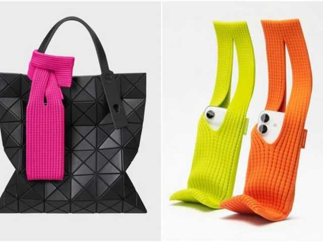 iPhone Pocket by ISSEY MIYAKE ロング ブラック iPhone Pocket by