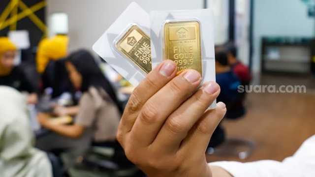 Harga emas batangan Antam, UBS, Galeri24 kompak naik solid