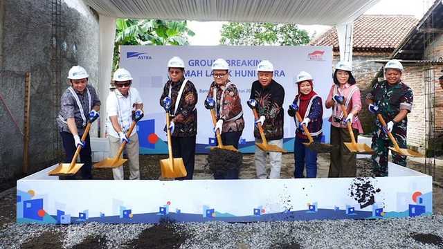 Astra mulai bangun 250 rumah layak huni, ditandai groundbreaking di Banyumas