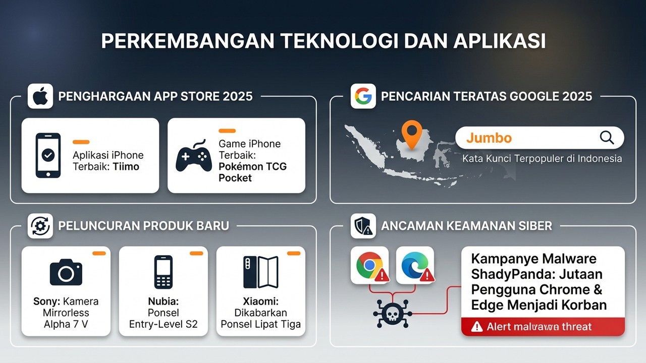 Analisis Teknologi Akhir 2025: Inovasi AI, Perang Gawai, dan Ancaman Siber