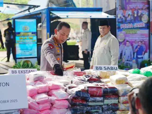 Prabowo Perintahkan Kapolri Berantas Narkoba, Penyelundupan, Judi Online
